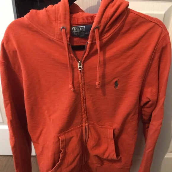 red polo hoodie women's